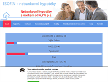 Tablet Screenshot of esofin.cz